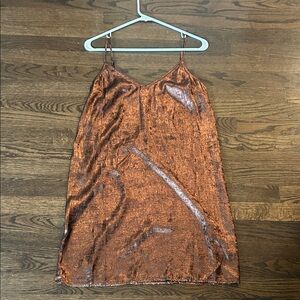A New Day Copper Mini Dress